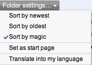 Google Reader ordre magic