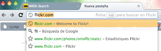 Chrome: Cerca a Flickr