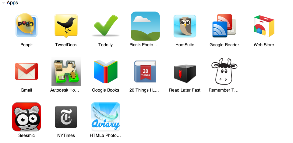 chrome webapps